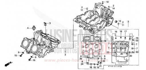 CARTER MOTEUR VFR750FL de 1990